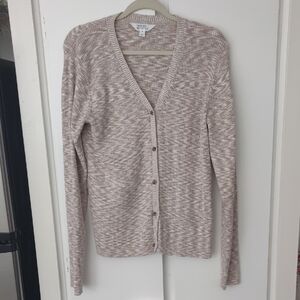 Market & Spruce Beige Cardigan Sweater